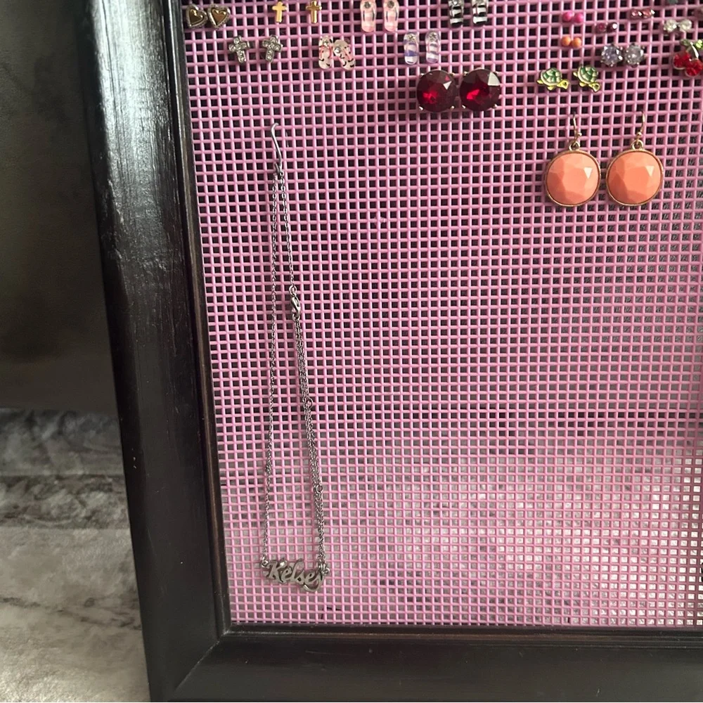 Jewelry Organizer Pink and Black